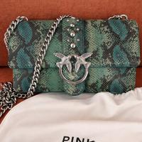 Borsa Pinko animalier verde