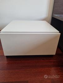 Cassettiera bianca laccata