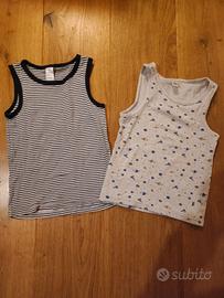 2 canottiere bambini 5 anni