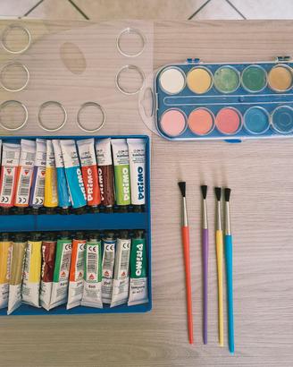 Set colori a tempera 🎁acquerelli in omaggio