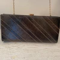 Pochette in pelle pitone nuova vintage anni 60/70