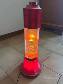 Lampada vintage con glitter luce  rossa