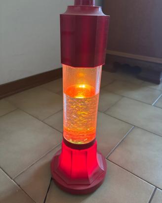 Lampada vintage con glitter luce  rossa