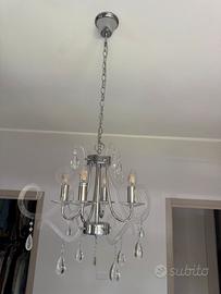 Lampadario plexiglass trasparente