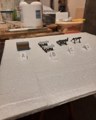 Accessori plastico : lotto fermacarri tronchino H0