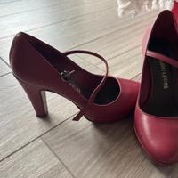 Scarpe tacco n. 35 in pelle