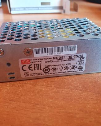 Alimentatore Mean Well RS-25-12