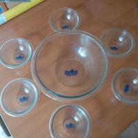 Set macedonia in vetro 7 pezzi