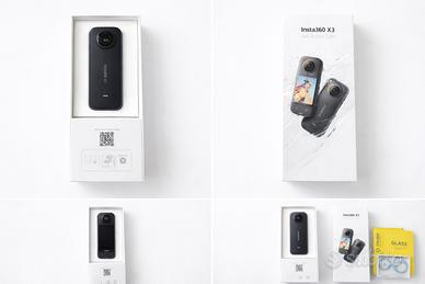 Insta 360x3 Action Cam 360 5.7 K + proteggi lenti