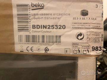 Lavastoviglie Beko BDIN25320 NUOVA  imballata