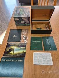 scatola e corredo originale  Rolex Kermit 