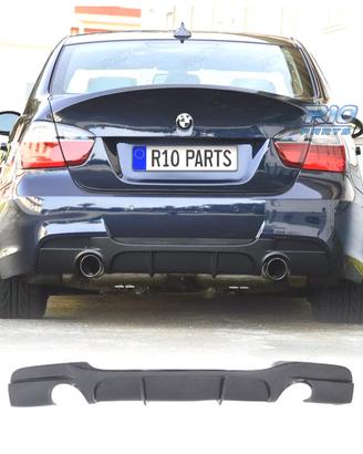 DIFFUSORE BMW E90 E91 LOOK M PERFORMANCE NERO LUCI