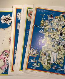 Raccolta tavole cartine Esso Regioni italia l