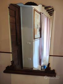 specchio vintage in legno 