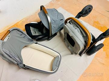 Trio NUNA passeggino + culla + ovetto con isofix