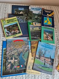 lotto 14 libretti inglesi 1 libro cartine stradali