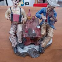 statua musici da osteria Capo di monte.