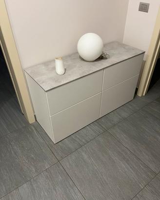 Mobiletto x ingresso con 4 cassetti