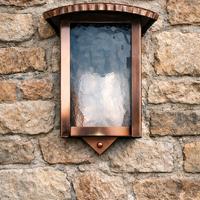 Applique lampada rame esterno/interno artigianale