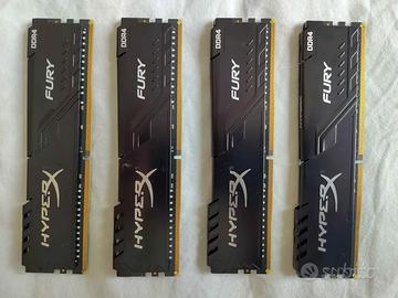 Kingston HyperX Fury 128GB (4x32GB) DDR4-3200 RAM