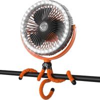 Ventilatore da Campeggio con LED e Luci Portatile