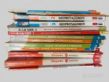 LIBRI SCUOLA MEDIA, DAL PRIMO AL TERZO ANNO