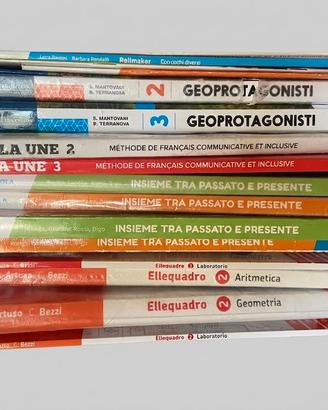 LIBRI SCUOLA MEDIA, DAL PRIMO AL TERZO ANNO