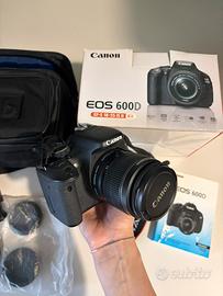 Canon EOS 600D + EF-S 18-55 IS II – Kit completo
