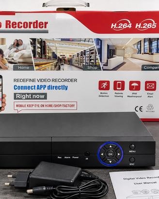 DVR Videosorveglianza 4CH 6in1 H.265 + HDD 500GB –