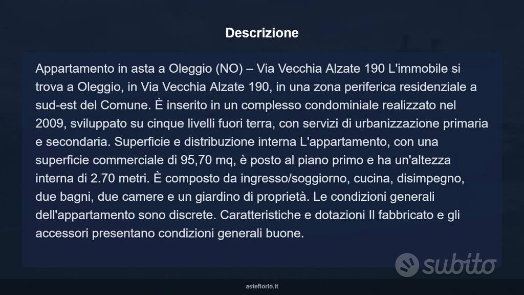 Appartamento – Oleggio, San Vincenzo, Novara - Altro
