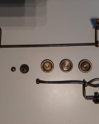 Accessori bagno in ottone bronzato