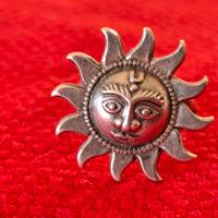 Anello sole argento 925 vintage 