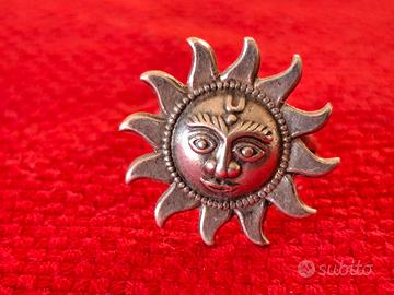 Anello sole argento 925 vintage 
