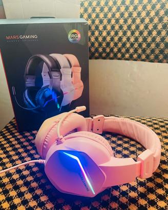 MARS GAMING MH122 Cuffie Gaming Rosa