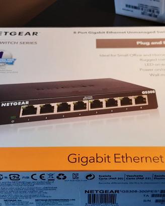 NETGEAR Switch Ethernet 8 Porte, Switch Gigabit