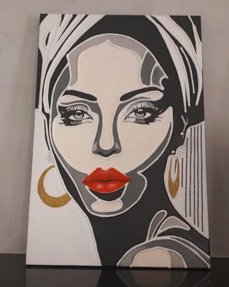 Ritratto femminile pop art