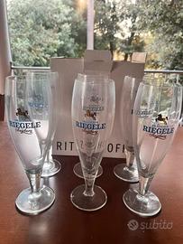 Set 6 bicchieri birra Brauhaus Riegele Augsburg Al