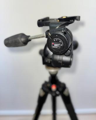 Manfrotto testa 3D con attacco rapid x cavalletto