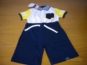 POLO+CALZONCINI CORTI CHICCO PER BIMBO - 3 ANNI
