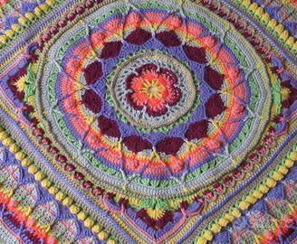 Plaid-coperta di lana fatto a mano