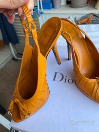 Scarpe Dior Vintage Gipsy con Ciondoli Logo Dior