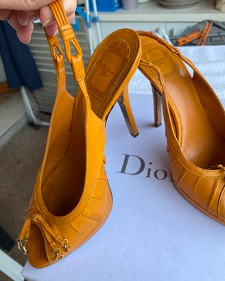 Scarpe Dior Vintage Gipsy con Ciondoli Logo Dior