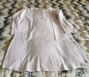 Camicia da notte rosa antico Linclalor felpata XXL