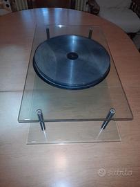 Porta tv girevole in vetro