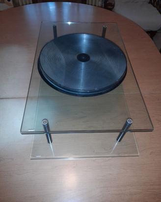 Porta tv girevole in vetro