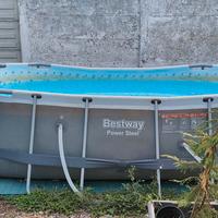 piscina ovale Bestway 4,24mtx2,50mtx1,00mt