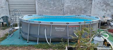 piscina ovale Bestway 4,24mtx2,50mtx1,00mt