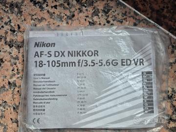 libretto istruzioni nikon 18-105