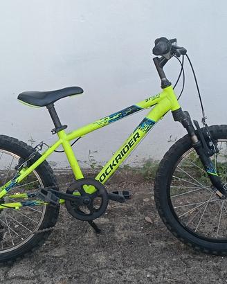 bici rockrider st500 gialla 20"