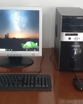 PC FISSO DESKTOP COMPLETO Monitor, Tastiera, mouse